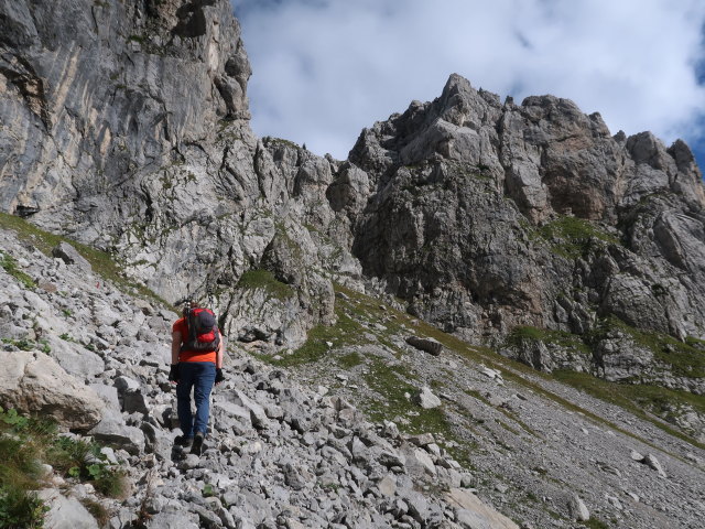 Thomas zwischen Baita Winkel und Via Ferrata Enrico Contin