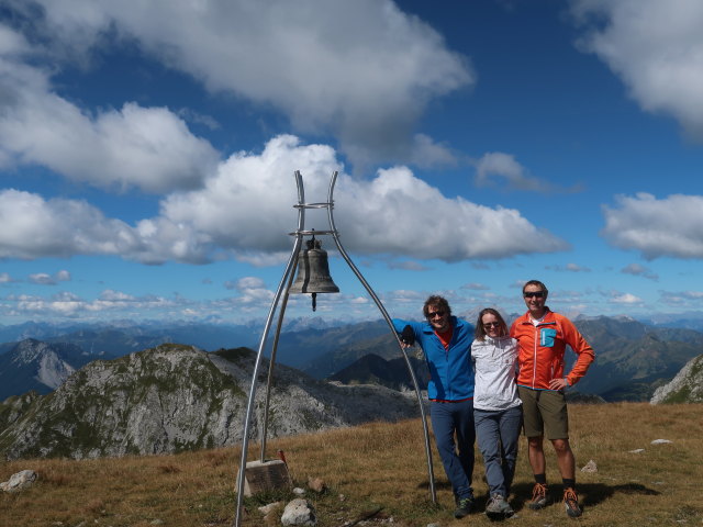 Thomas, Birgit und ich am Monte Cavallo di Pontebba, 2.240 m