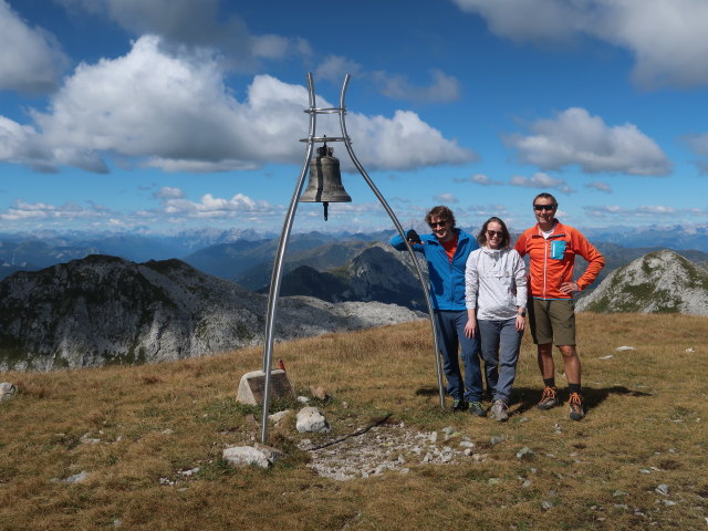 Thomas, Birgit und ich am Monte Cavallo di Pontebba, 2.240 m