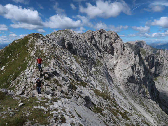 Birgit und Thomas zwischen Creta di Pricot und Sella della Pridola
