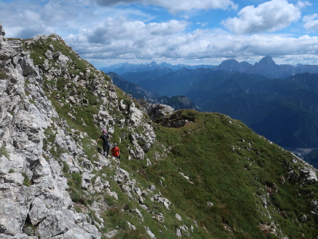 Birgit und Thomas zwischen Creta di Pricot und Sella della Pridola