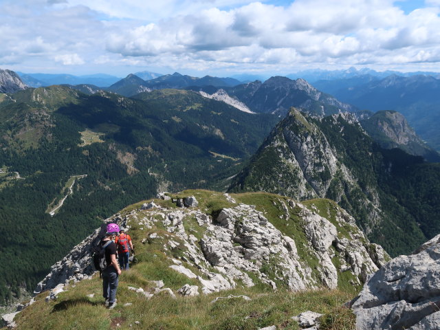 Birgit und Thomas zwischen Creta di Pricot und Sella della Pridola