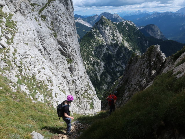 Birgit und Thomas zwischen Creta di Pricot und Sella della Pridola