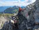 Via Ferrata Enrico Contin: Birgit und Thomas im Ausstieg