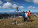 Thomas, Birgit und ich am Monte Cavallo di Pontebba, 2.240 m
