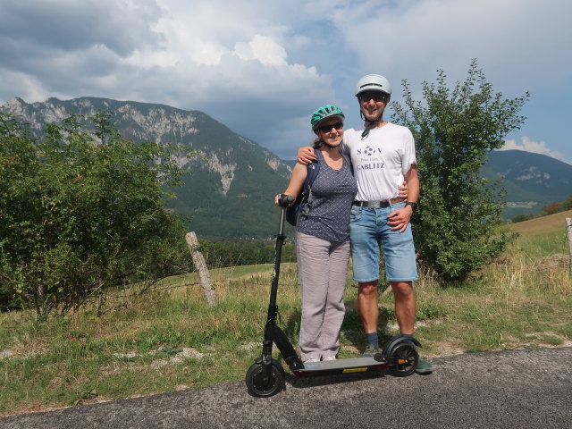 Sabine und ich zwischen Grünsting und Mayerhöfen