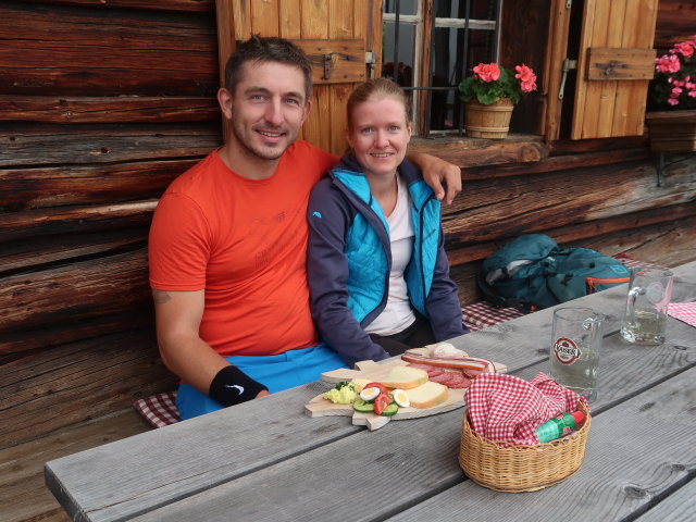 Georg und Sarah auf der Steiner-Hochalm, 1.550 m
