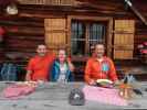 Georg, Sarah und ich auf der Steiner-Hochalm, 1.550 m