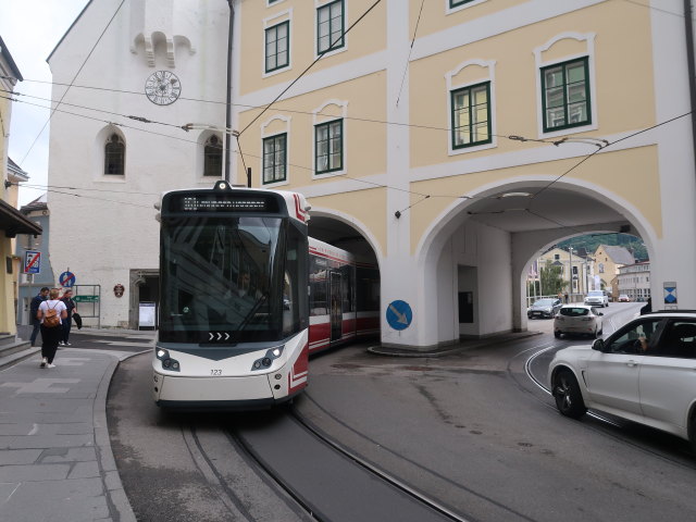 Traunseetram im Trauntor