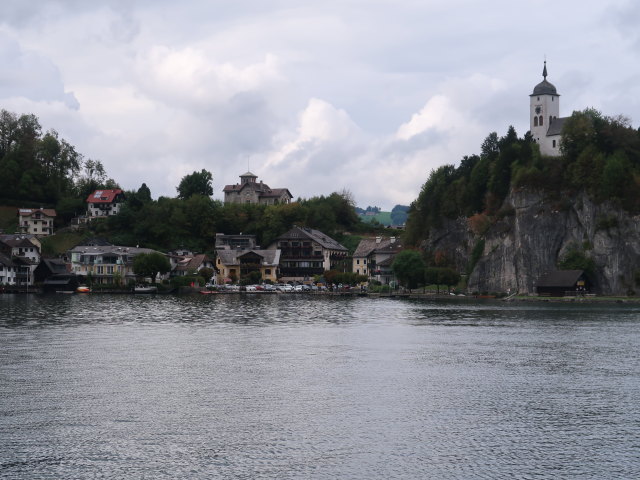 Traunkirchen vom Traunsee aus