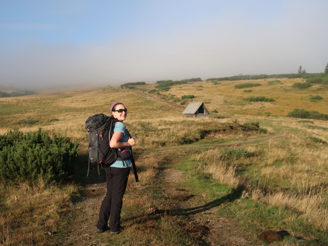 Sabine auf der Atzensberger Alm (3. Sep.)