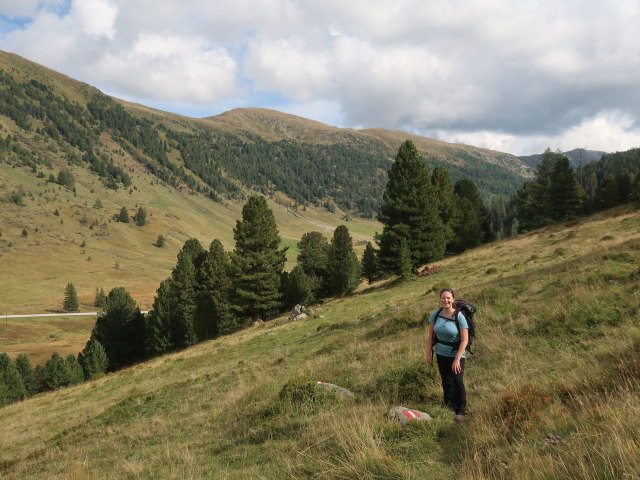 Sabine zwischen Matehanshöhe und Dr.-Josef-Mehrl-Hütte (3. Sep.)