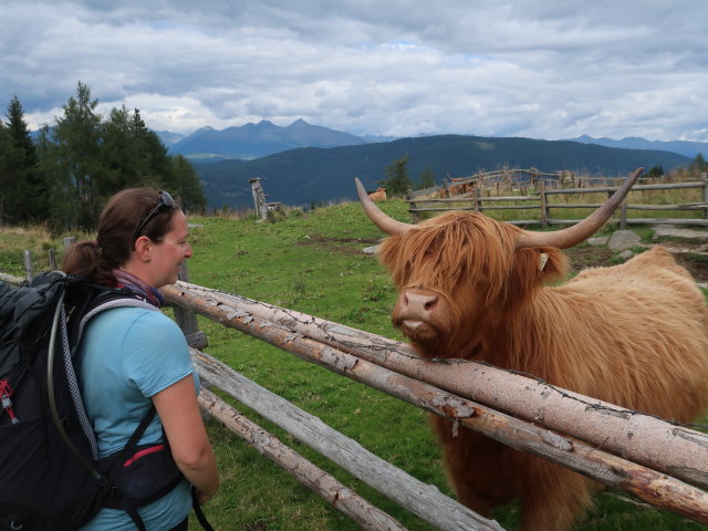 Sabine bei der Mühlhauserhütte (4. Sep.)