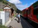 Sabine im Bahnhof Ramingstein, 967 m (4. Sep.)