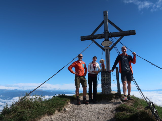 Ich, Larissa und Frank am Schwarzkogel, 1.842 m