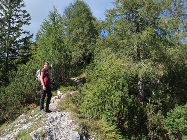 Larissa zwischen Schwarzkogel und Mallestiger Mittagskogel