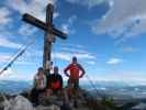 Lariss, Frank und ich am Mallestiger Mittagskogel, 1.801 m