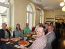 Franz, Iris, ich, Gerhard, Werner und Karl in der Pizzeria Dolce Vita