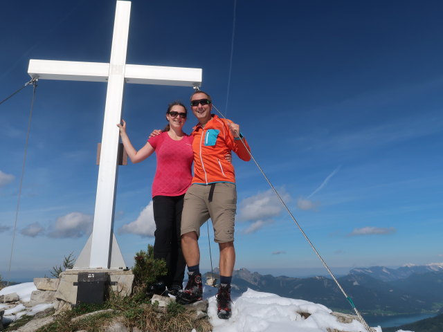 Sabine und ich am Osterhorn, 1.746 m