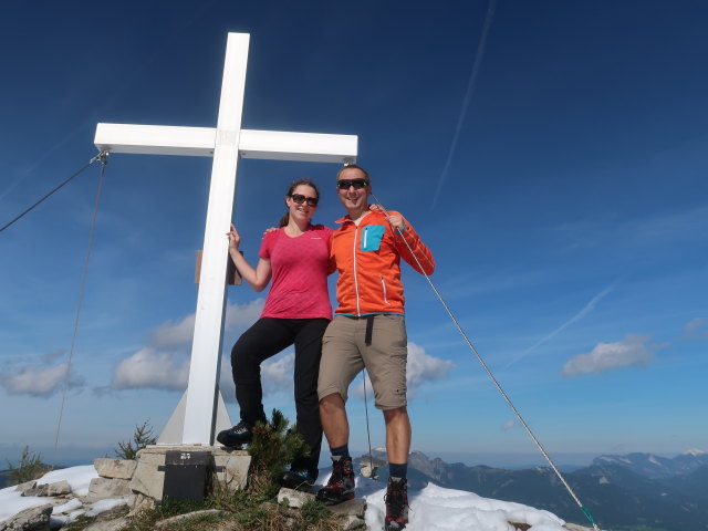 Sabine und ich am Osterhorn, 1.746 m