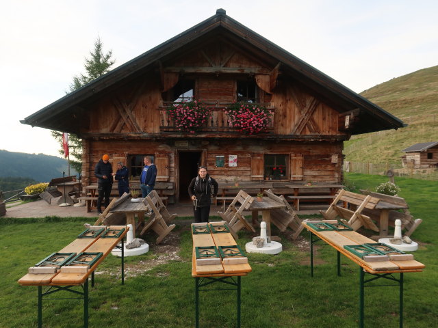 Sabine bei der Posch'n Hütte