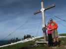 Sabine und ich am Hohen Zinken, 1.764 m