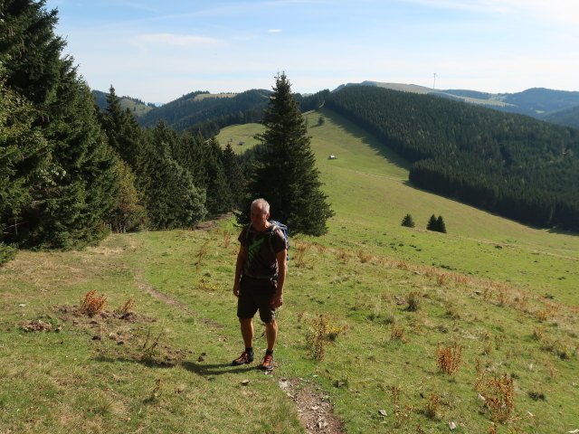 Frank zwischen Nestlbodnerkogel und Stoahandhütte