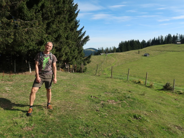 Frank zwischen Nestlbodnerkogel und Stoahandhütte