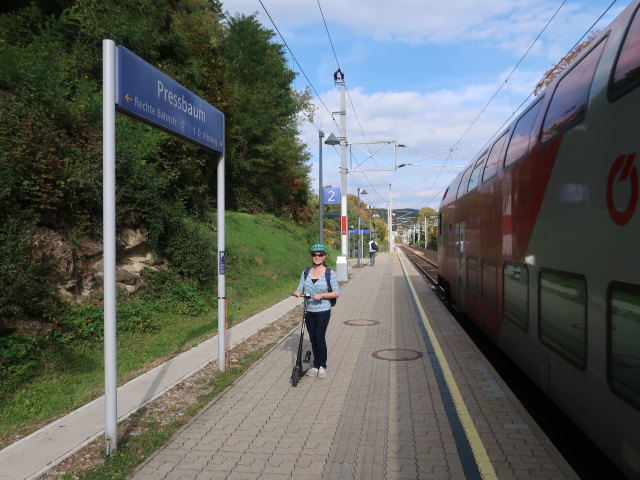 Sabine im Bahnhof Pressbaum, 326 m