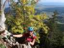 Wildenauer-Klettersteig: Sabine in der Einstiegswand