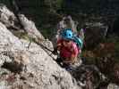 Wildenauer-Klettersteig: Sabine im Ausstieg