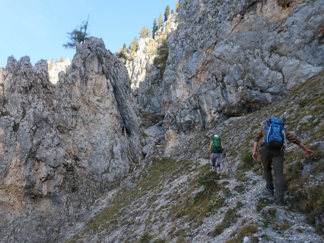 Ursa und Frank zwischen Brunntal und Riegerinalm