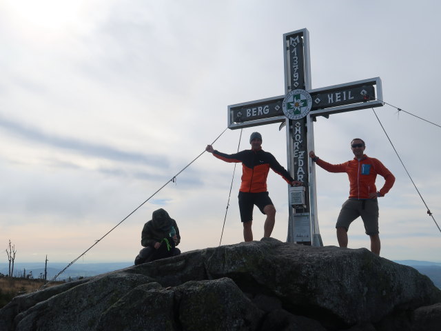 Frank und ich am Plöckenstein, 1.379 m