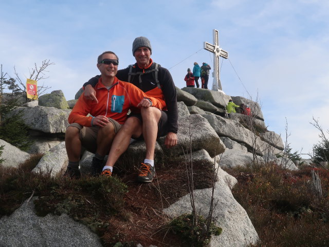 Ich und Frank am Plöckenstein, 1.379 m