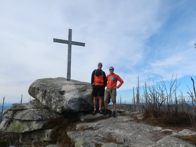 Frank und ich am Bayerischen Plöckenstein, 1.364 m