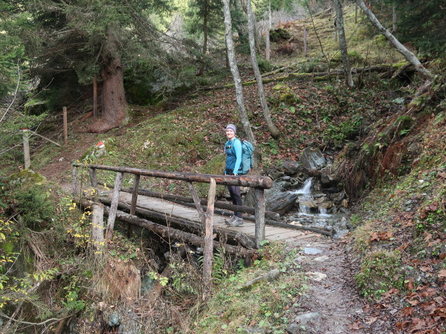 Sarah zwischen Grund und Großellmaualm