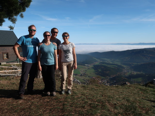 Thomas, Sabine, ich und Kathrin Am Gelände, 1.023 m