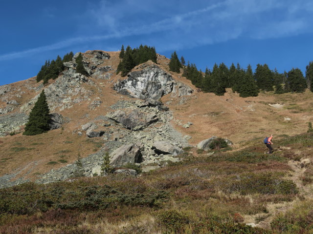 zwischen Bischofsjoch und Hochwildalm (30. Okt.)