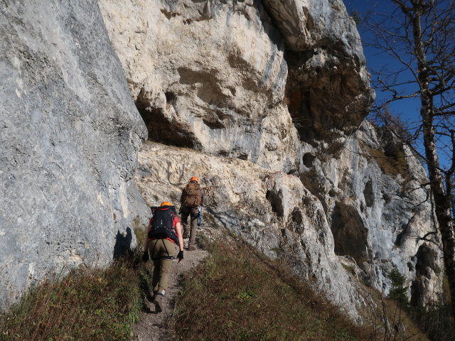 Hannelore und Manuel zwischen Gollradbach und Tristans Kirchbogen-Klettersteig