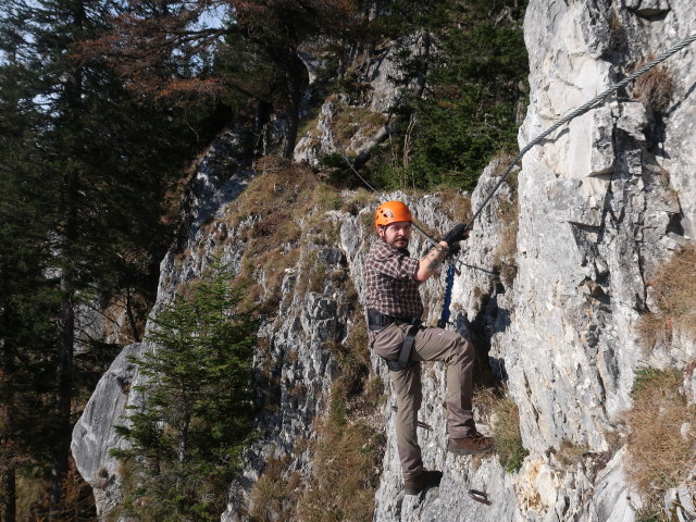 Klettersteig 'Felix' Himmelsleiter': Manuel im Ausstieg