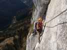 Tristans Kirchboden-Klettersteig: Hannelore am Verdauungsspaziergang