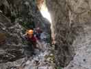 Tristans Kirchboden-Klettersteig: Hannelore und Manuel zwischen Schlungbrücke und (Re-)Generatorplatz'l