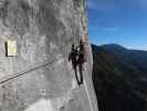 Klettersteig 'Felix' Himmelsleiter': Manuel am Spiegel