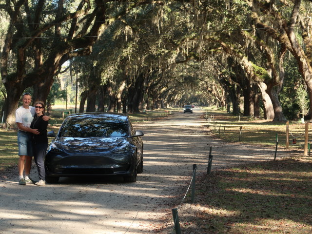 Ich und Sabine in der Wormsloe Historic Site (8. Nov.)
