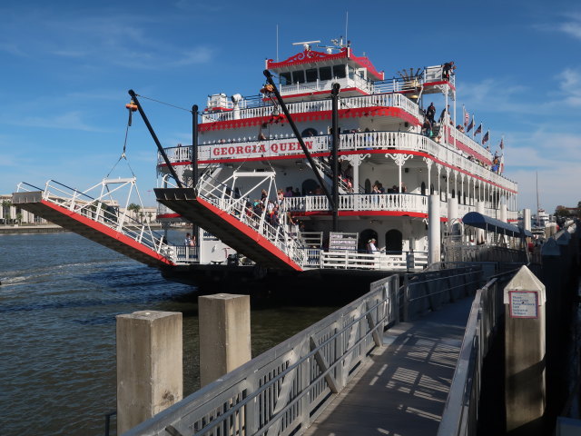 Georgia Queen am Savannah River in Savannah (8. Nov.)