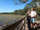 Sabine und ich beim Skidaway River (8. Nov.)