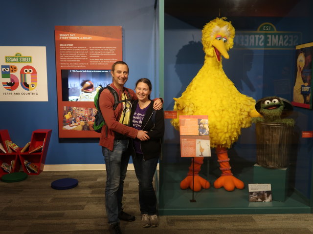 Ich und Sabine im Center for Puppetry Arts in Atlanta (11. Nov.)