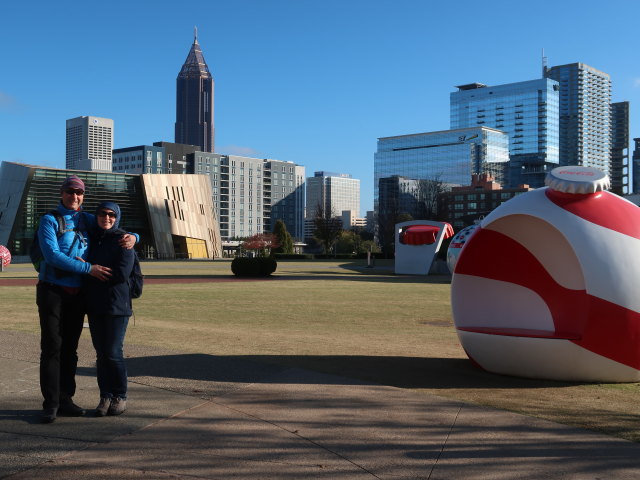 Sabine und ich im Centennial Olympic Park in Atlanta (13. Nov.)