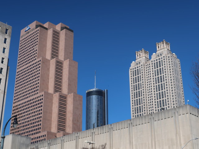 Georgia Pacific Tower, Westin Peachtree Plaza Hotel und 191 Peachtree Tower in Atlanta (13. Nov.)