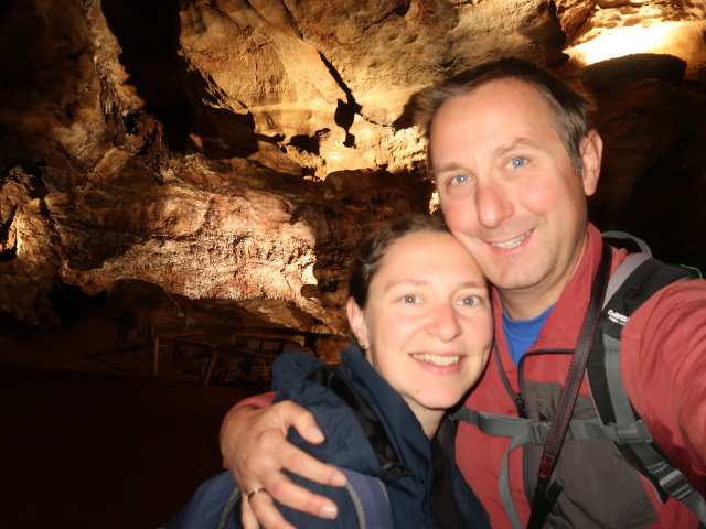 Sabine und ich in den Craighead Caverns (13. Nov.)